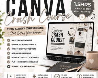 Canva Crash Course – Mästare i design, Återförsäljningsrättigheter (digital nedladdning)