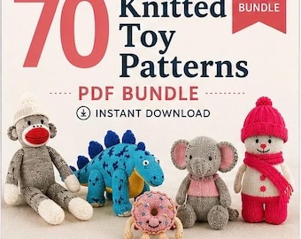 70 Amigurumi Toy Knitting Patterns (PDF Download)