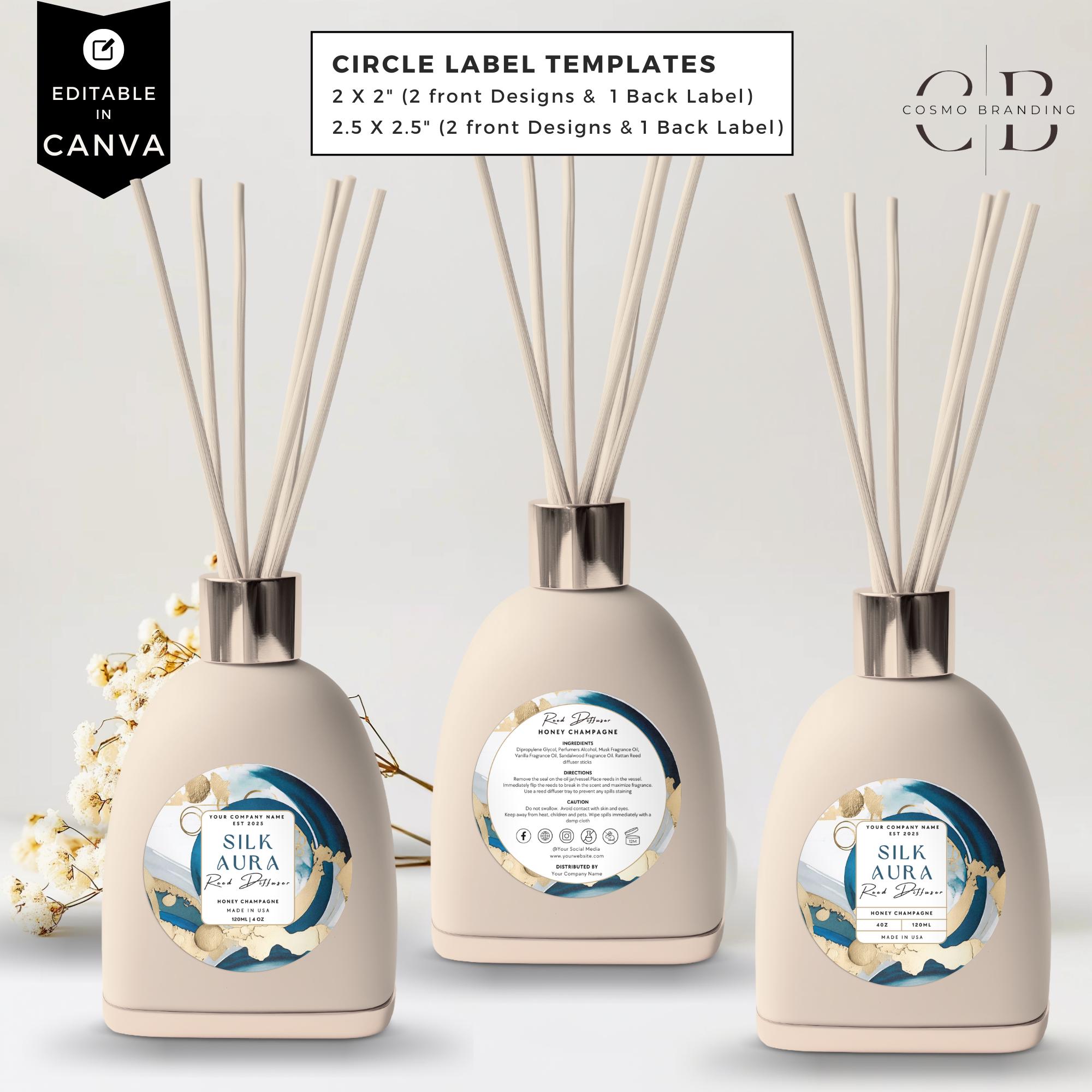 Editable Reed Diffuser Template, DIY Canva Product Labels, Room ...