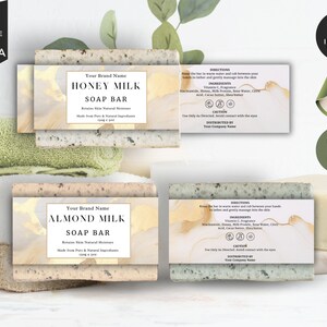 Etichetta per sapone modificabile, modello di etichette per sapone, etichetta per sapone moderna, etichette per sapone fai da te, etichetta per prodotto di sapone, etichetta per sapone Canva, confezione di sapone, CBW1