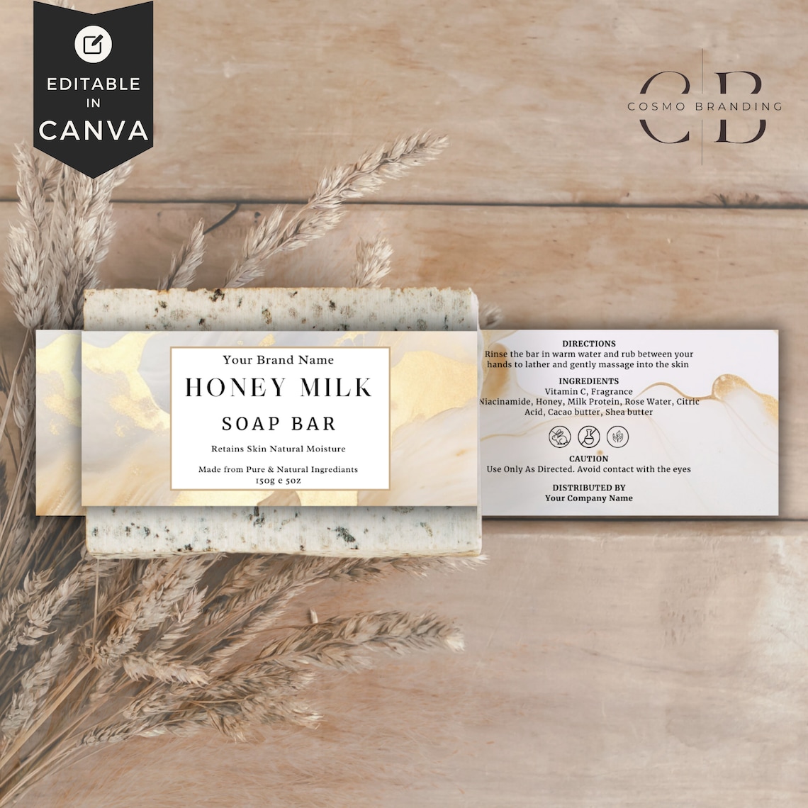 Editable Soap Label, Soap Labels Template, Modern Soap Label, Diy Soap