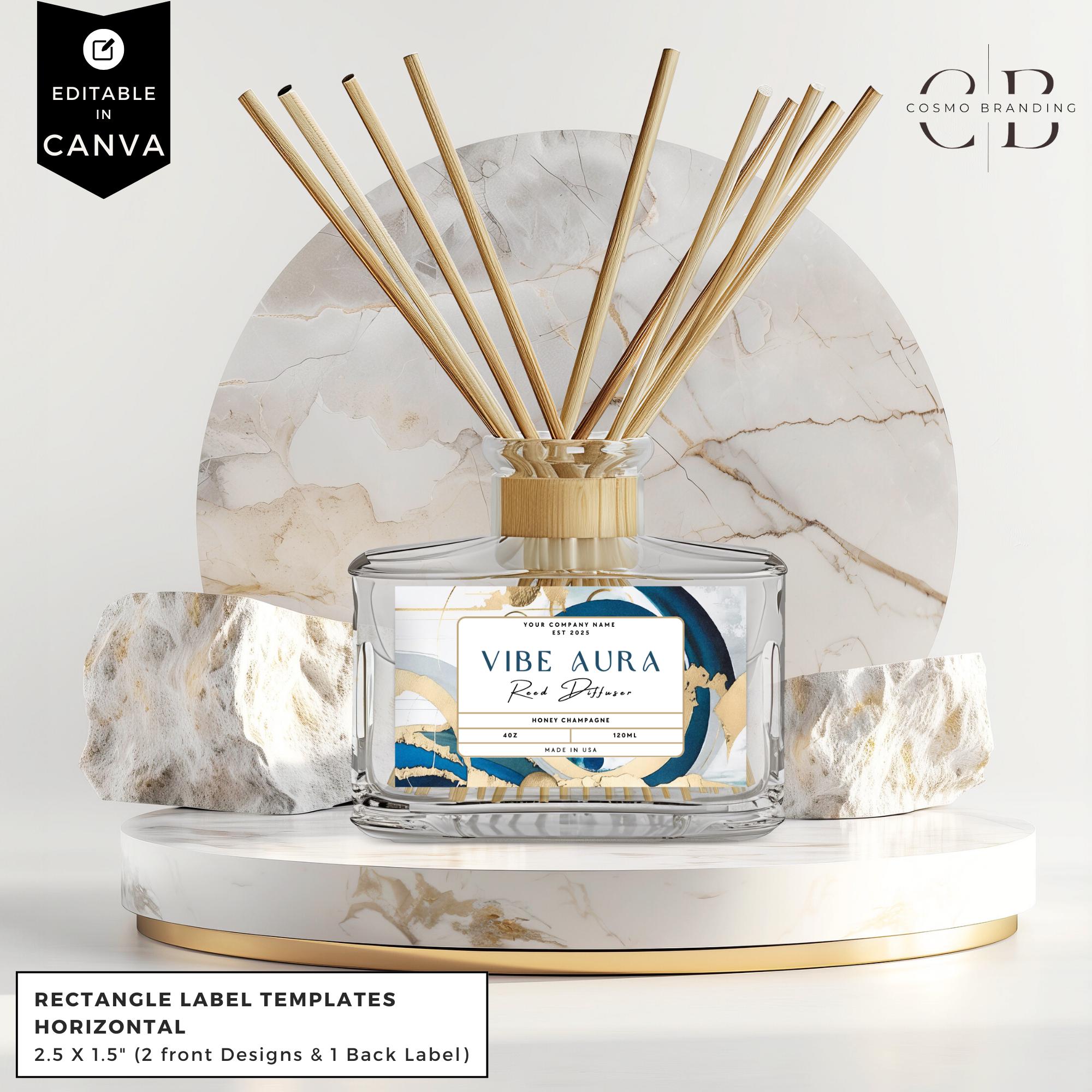 Editable Reed Diffuser Template, DIY Canva Product Labels, Room ...