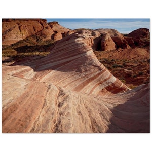 FIRE WAVE (Paquete de 10 Postales) - Parque Estatal Valle del Fuego, Nevada, Geología, Fotografía de Naturaleza, Tarjetas en blanco