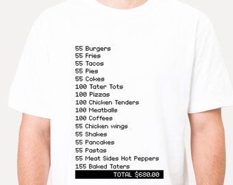 I Think You Should Leave Pay it Forward Shirt,  55 BURGERS 55 Fries Shirt, Tim Robinson Shirt, Food Order Total, Drive Thru Scene Tee
