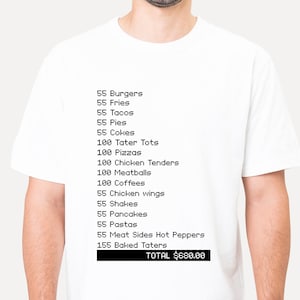 I Think You Should Leave Pay it Forward Shirt,  55 BURGERS 55 Fries Shirt, Tim Robinson Shirt, Food Order Total, Drive Thru Scene Tee