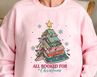 Christmas Book Tree Shirt, Christmas gift for teacher, School Christmas t-shirt, Teacher Christmas, Book Lovers Christmas Gift, Book Tree