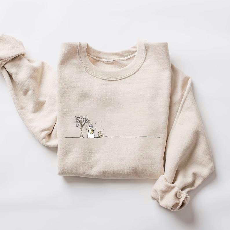 Christmas Snowman Sweatshirt, Christmas Sweatshirt, Christmas Crewneck, Christmas Shirts for Women, Snowman Shirt, Christmas Gifts