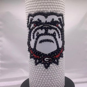 20 oz custom made Georgia bulldogs tumbler     If you don’t see your team it’s ok I will custom make it for you!!! Just message me…