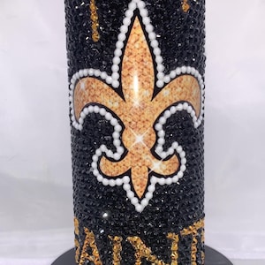 New Orleans Saints  rhinestone tumbler   If you don’t see your team just message me I will make it for you..