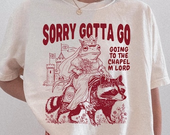 Going to the Chapel Funny Bridal Medieval Frog Shirt, Bride to Be Tshirt, Frog Lovers Engagement Gift, Future Mrs Fairycore Fantasy Frog Tee