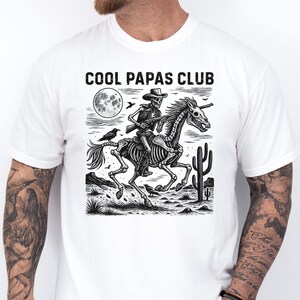 Cool Papas Club Shirt, Funny papa t-shirt, Halloween Gift for Grandpa, Grandfather Gift from Granddaughter, Grandpa Funny Shirt, Grandpa Tee