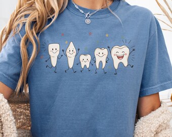 Funny Teeth Dental Shirt, Dentist Gift, Dental Hygienist Shirt, Dental Student Gift,Gift for dentist, Dentist Teeth Shirt, Healthcare Outfit