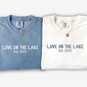 Custom Lake Bachelorette Party Shirt, Custom Camping Bachelorette Shirts,Love on the Lake Bachelorette Comfort Colors Shirt,lake bach party