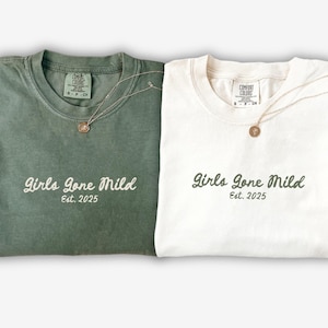 Custom Girls gone mild bachelorette party shirts, Personalized mild bachelorette party, spa bachelorette comforts colors shirt, Bach Gifts