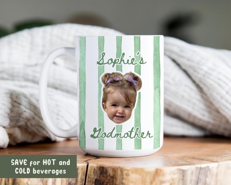 Custom Godmother Proposal Mug Gift, Godmama Coffee Mug,Gift from Godson Godparent Birthday, Baptism Gift From Godchild,Pregnancy Reveal Gift Bild 4