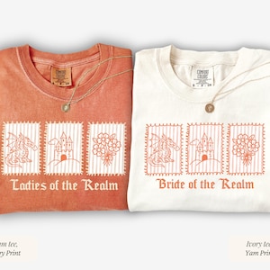 Medieval Bachelorette Shirt, Custom Renaissance Fantasy Bach Party Tee, Fairytale Bachelorette T-shirt, Castlecore Medieval Fantasy Gift image 7