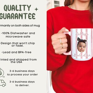 Custom Godmother Proposal Mug Gift, Godmama Coffee Mug,Gift from Godson Godparent Birthday, Baptism Gift From Godchild,Pregnancy Reveal Gift Bild 6