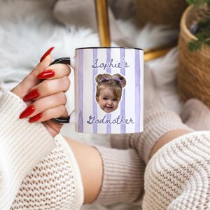 Custom Godmother Proposal Mug Gift, Godmama Coffee Mug,Gift from Godson Godparent Birthday, Baptism Gift From Godchild,Pregnancy Reveal Gift Bild 3