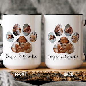 Custom Pet Mug with Photo & Name, Personalized Dog Coffee Cup,Custom Dog Memorial Mug, Personalized Name Pet Owner Mug,Dog Lover Custom Gift