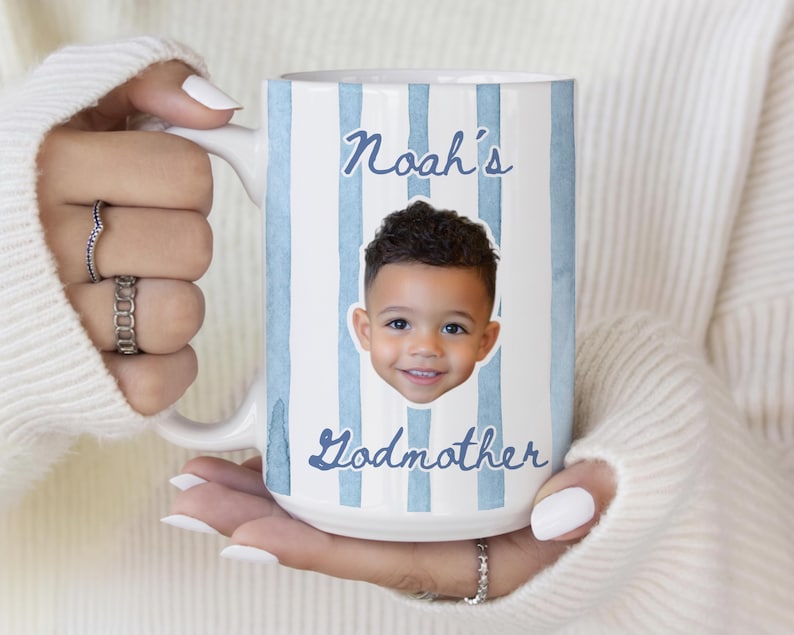 Custom Godmother Proposal Mug Gift, Godmama Coffee Mug,Gift from Godson Godparent Birthday, Baptism Gift From Godchild,Pregnancy Reveal Gift Bild 1