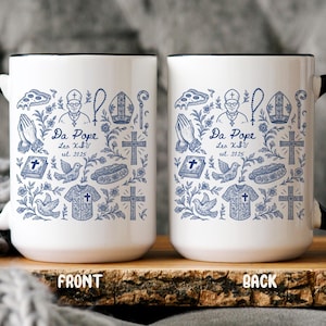 Da Pope Leo XIV Mug, Catholic Coffee Mug, Chicago Pope Mug, Religious Gift Ideas, christian faith gift, first american pope mugs, pope 2025