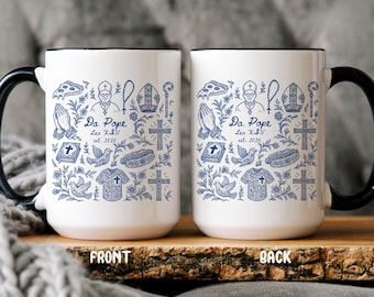 Da Pope Leo XIV Mug, Catholic Coffee Mug, Chicago Pope Mug, Religious Gift Ideas, christian faith gift, first american pope mugs, pope 2025