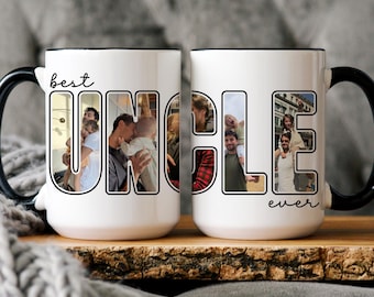 Custom Uncle Mug with Picture,New Uncle Gift Mug, Brother Birthday Present, Uncle Birthday Gift, Pregnancy Announcement Cup, Gift for Uncle