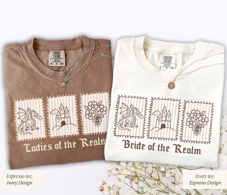 Medieval Bachelorette Shirt, Custom Renaissance Fantasy Bach Party Tee, Fairytale Bachelorette T-shirt, Castlecore Medieval Fantasy Gift image 5