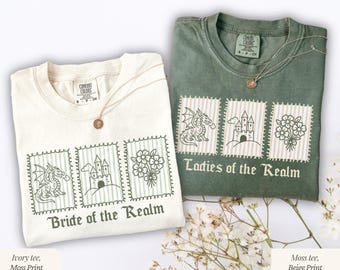 Medieval Bachelorette Shirt, Custom Renaissance Fantasy Bach Party Tee, Fairytale Bachelorette T-shirt, Castlecore Medieval Fantasy Gift