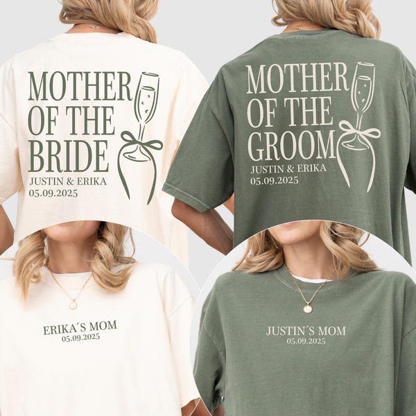 Mother Of The Bride Shirt, Wedding Party Gift, Custom Bride Shirt, Mother of the Groom Shirt, Bridal Tshirt, Maid of Honor Matching Tee Gift