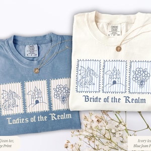 Medieval Bachelorette Shirt, Custom Renaissance Fantasy Bach Party Tee, Fairytale Bachelorette T-shirt, Castlecore Medieval Fantasy Gift image 4