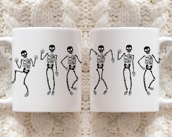 Subtle Anti Trump Mug, Hidden Message Mug, Anti Trump Political Coffee Cup,Activist Protest Resistance Tea Gift,Political Humor Skeleton Mug