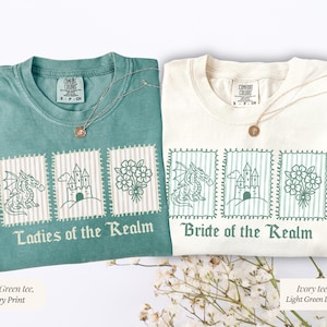 Medieval Bachelorette Shirt, Custom Renaissance Fantasy Bach Party Tee, Fairytale Bachelorette T-shirt, Castlecore Medieval Fantasy Gift image 6