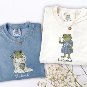 Bridal Frog Party Comfort Colors Shirts, Funny Bridesmaids Tee, Maid Of Honor Gift, Funny MOG & MOB Wedding Shirt, Bridesmaid Proposal Gift