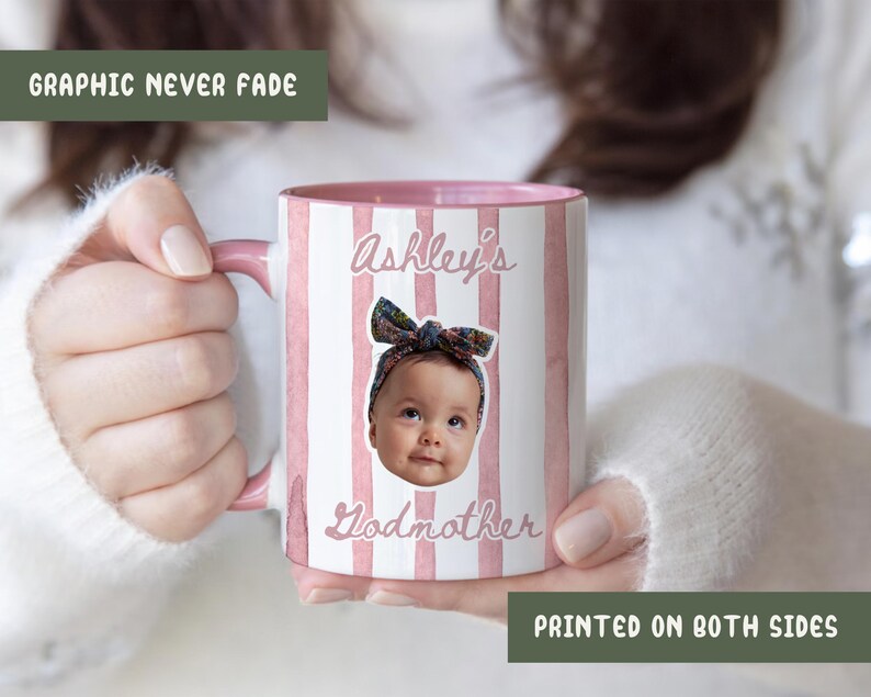 Custom Godmother Proposal Mug Gift, Godmama Coffee Mug,Gift from Godson Godparent Birthday, Baptism Gift From Godchild,Pregnancy Reveal Gift Bild 5
