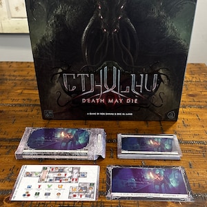 Cthulhu: Death May Die Custom Episode Insert Trays and Organizers for Season 1, 2, & Unspeakable Box