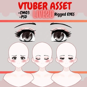 Live2d Eyes - Rigged Vtuber Eyes | live2d asset|  Psd, cmo3, Live2d source file| Live2d asset, Kawaii Vtuber asset