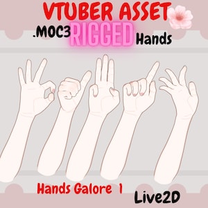 Takelungen - Vtuber Hand Objekt |Animiert- Vtuber Hand (vol1)| Twitch Objekt |Twitch einlösen, VTuber Hände| Vtuber Zubehör, live2d Objekt, VTS