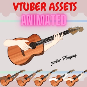 Animated Vtuber hands - Guitar Playing | vtuber hand asset |Musical VTuber hands| Vtuber asset