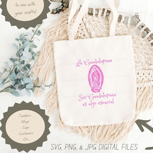 La Guadalupana Ser Guadalupana Es Algo Esencial l Virgen de Guadalupe SVG l Guadalupana SVG l Virgen Maria l Virgen Mary Clipart l Religieus