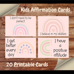 Kids Positive Affirmation Cards,Affirmation Cards Jpg,Kids Jpg,Printable Affirmation Cards,Teacher Office Decor,Positive Cards,Children Card