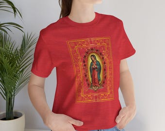 Virgen de Guadalupe T-Shirt,Our Lady of Guadalupe T-Shirt,Virgin Mary T-Shirt,Catholic Tee,Religious T-Shirt,La Guadalupana T-Shirt,T-Shirt