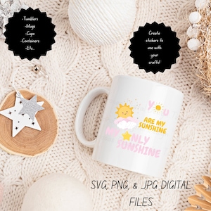 Você é meu Sunshine svg, Sunshine Svg, presente de mãe, corte de arquivo Cricut, presente para a família, você é minha camisa Sunshine, silhueta, música, artesanato, crianças