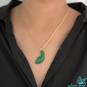 14K Gold Carving Fish Charm, Gold Designer Fish, Carved Gemstone Lucky Fish Pendant, 14K Turquoise Fish, Malachite Fish, Animal Fish Pendant