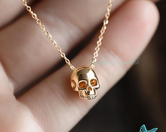 Ciondolo A Forma Di Teschio Con Fiamme In Oro Giallo 14k!! - Italia - Foto 8