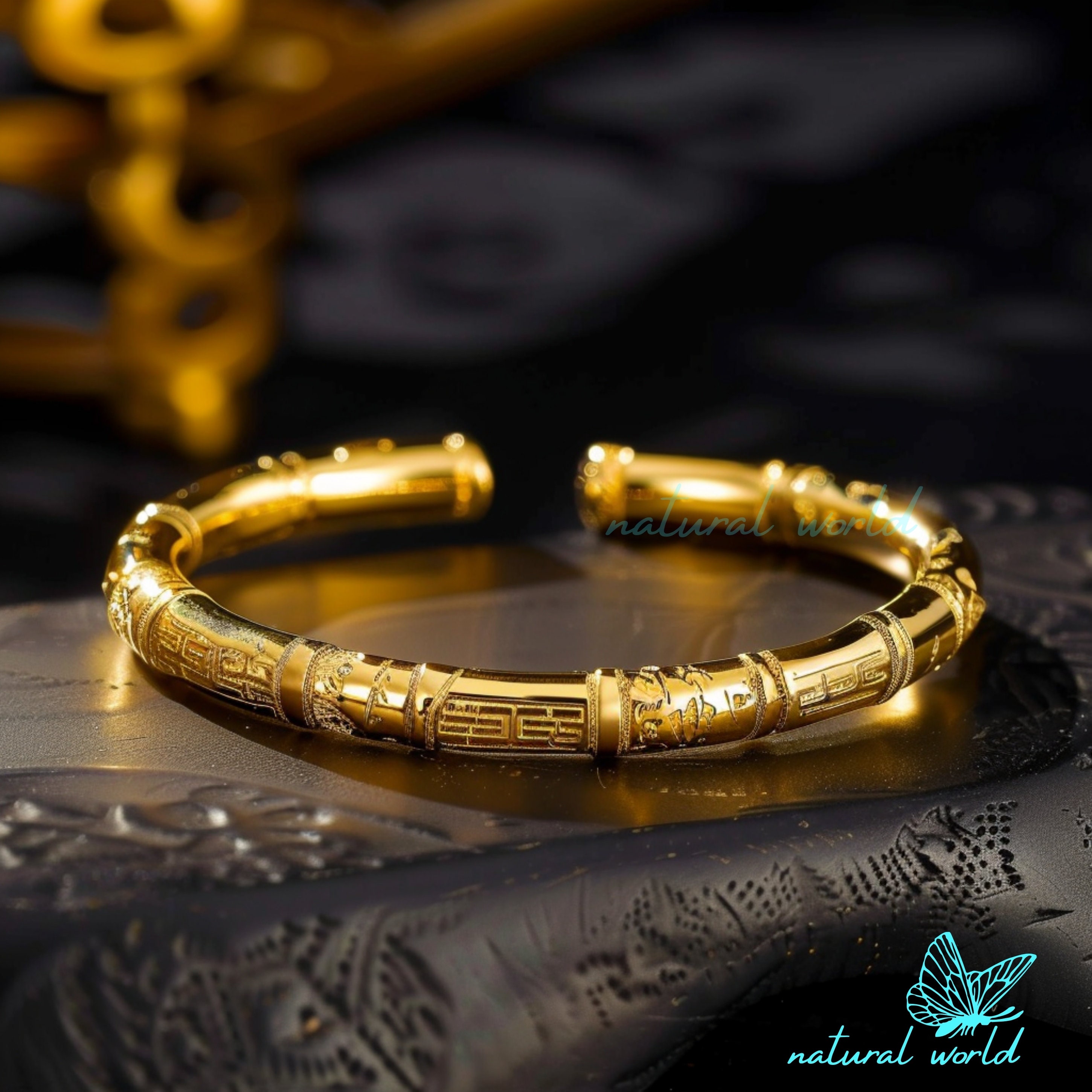 Plain Gold Bangle Etsy Canada