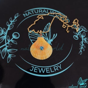 Natural Scallop Seashell Pendant, Beach Scallop Shell Pendant, Carved Shell Pendant, Sunrise Scallop Seashell Pendant, Natural Shell Jewelry