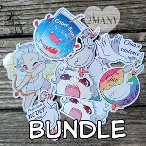 Astarion stickers bundle - holographic - holo gold - BGIII fanart