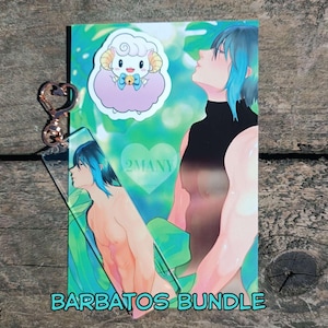 Barbatos bundle - 3D droplets charm - heat sensitive print - sheep chan - sticker - obey me nightbringer -