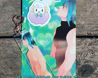 Barbatos bundle - 3D droplets charm - heat sensitive print - sheep chan - sticker - obey me nightbringer -
